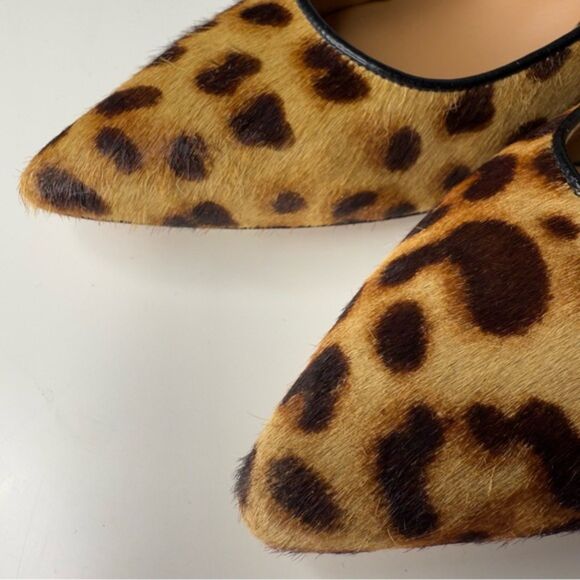 Nine West Margot Leopard Print Haircalf Kitten Heel Pumps 7.5 NWT - Picture 4 of 12